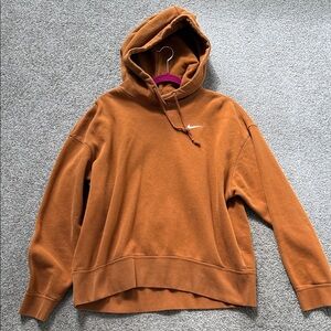 Nike Rust Hoodie with Nike Swoosh